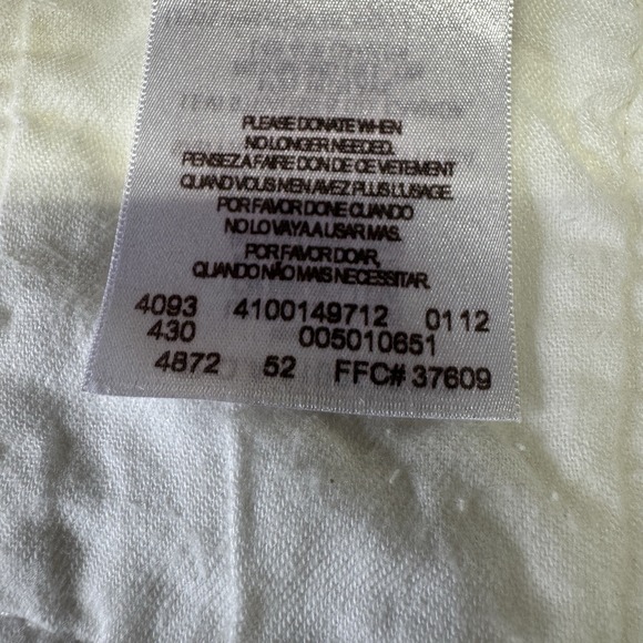 Vintage Levis 501 Jeans Mens 36x36 White Denim Button Fly Straight Leg USA - Picture 5 of 13